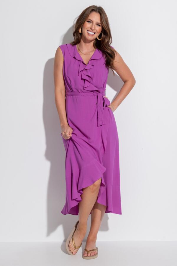 Midaxi Wrap Beach Dress
