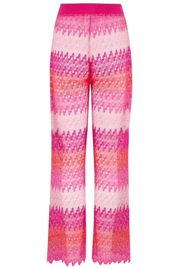 Colour Block Crochet Co-Ord Beach Trouser