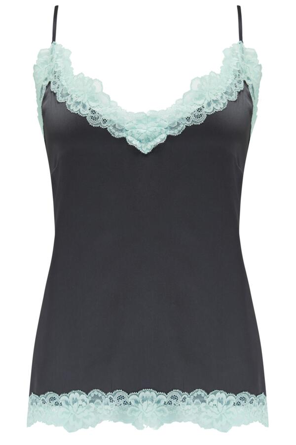 Dusk Satin and Lace Cami and Trouser Pyjama Set