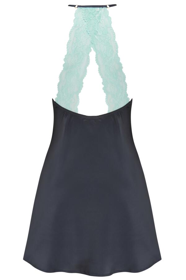 Dusk Satin and Lace Chemise