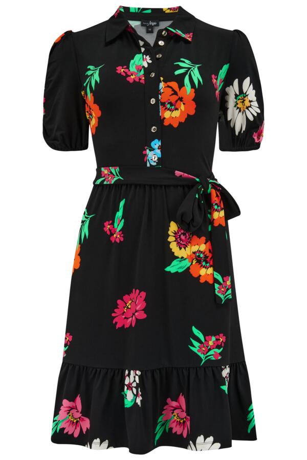 Jodie Fuller Bust Slinky Jersey Tiered Shirt Dress