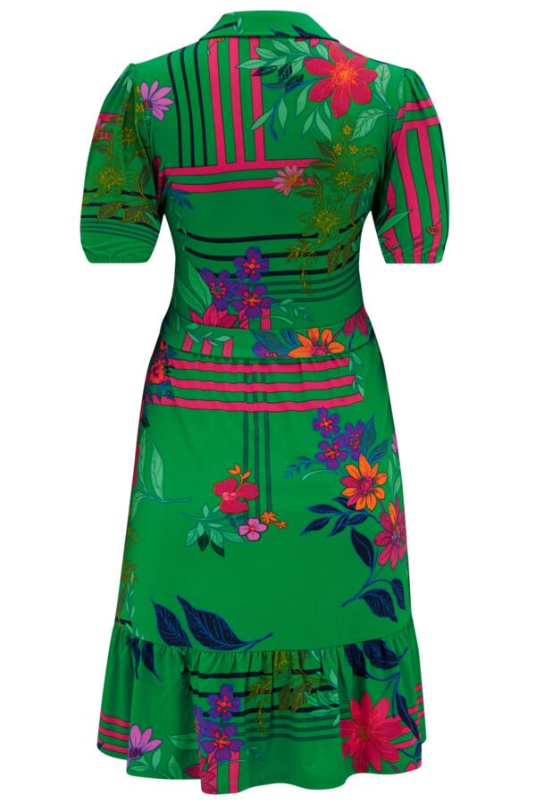 Jodie Fuller Bust Slinky Jersey Tiered Shirt Dress