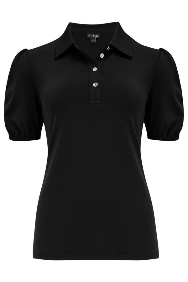 Jodie Fuller Bust Slinky Stretch Half Button Top