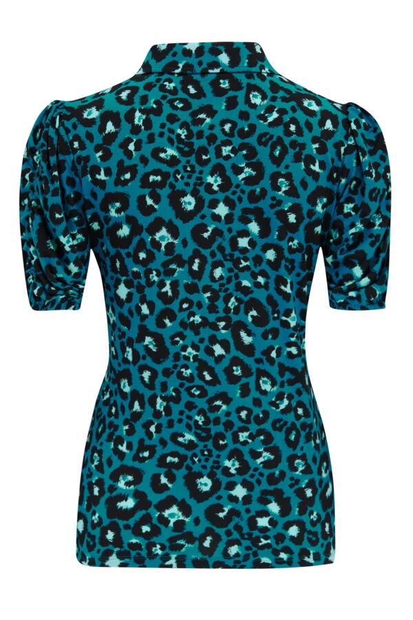 Jodie Fuller Bust Slinky Stretch Half Button Top