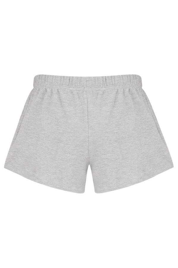 Waffle Pocket Detail Top and Short Loungewear Set