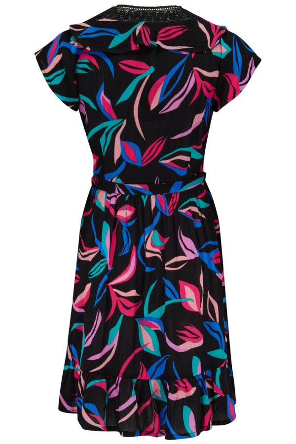 Crinkle Frill Wrap Beach Dress