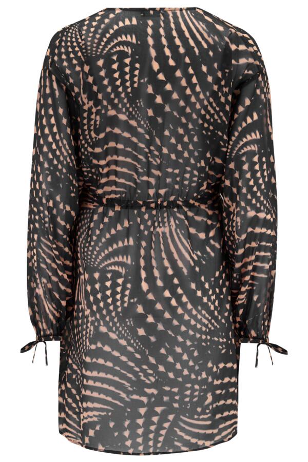 Chiffon Tie Sleeve Kimono