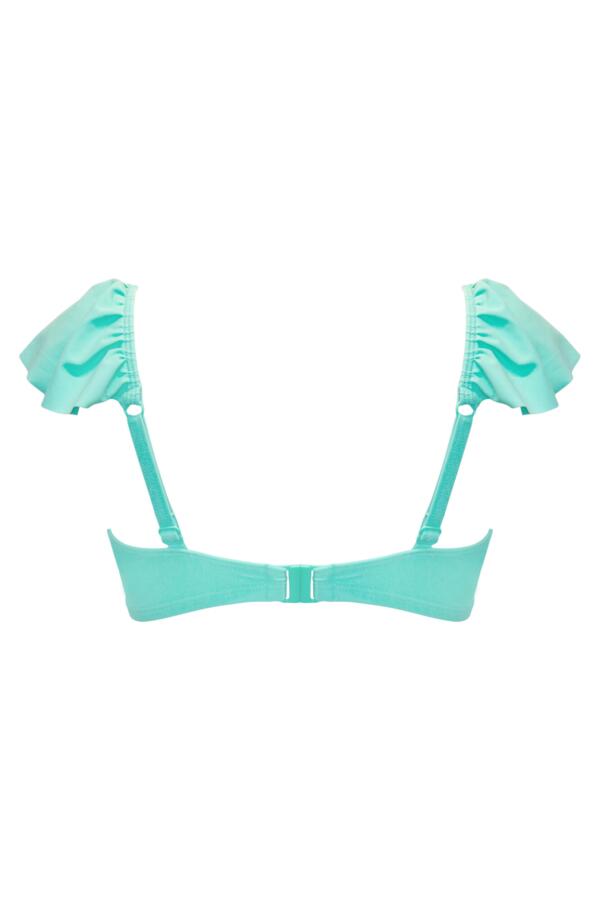 Bermuda Underwired Non-Padded Frill Bikini Top