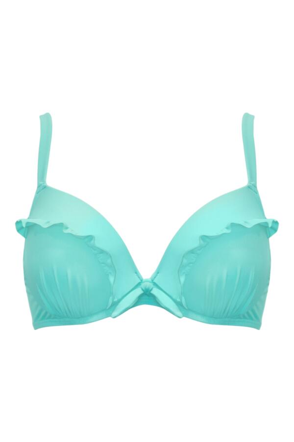 Bermuda Underwired Padded Frill Bikini Top