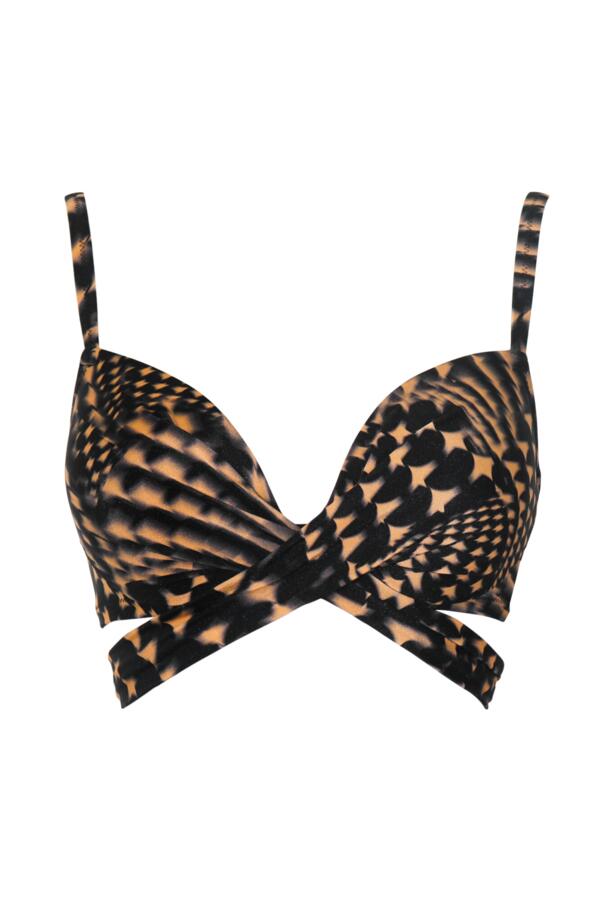 Portofino Underwired Lightly Padded Tie Wrap Bikini Top
