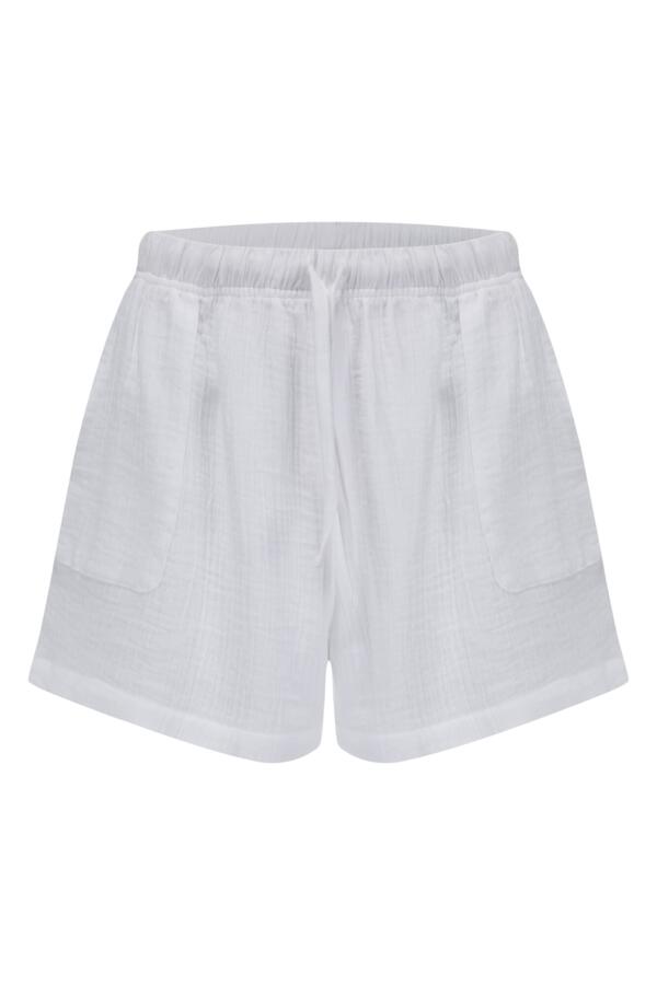 Woven Double Cloth Revere Collar Shirt and Short Set