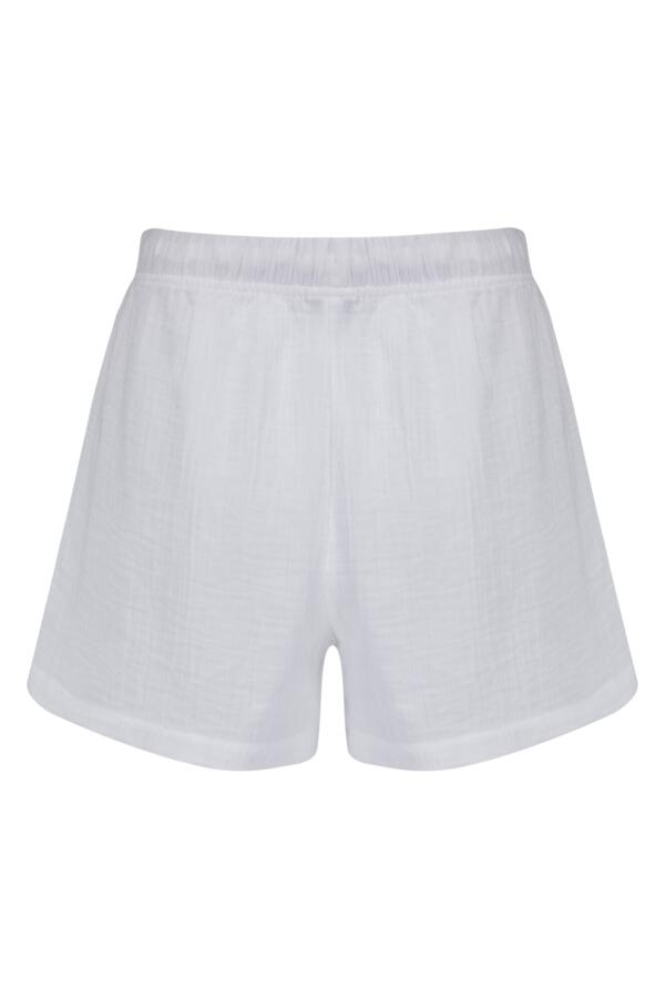 Woven Double Cloth Revere Collar Shirt and Short Set
