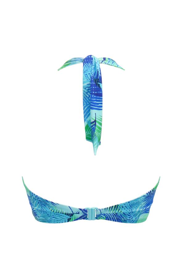 Aruba Non-Wired Longline Removable Cup Halter Bikini Top