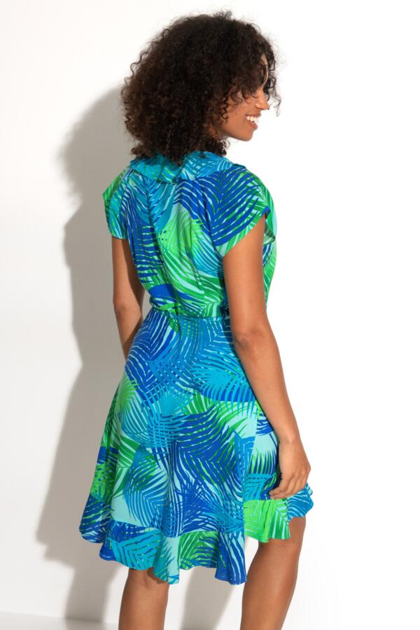 Frill Wrap Beach Dress