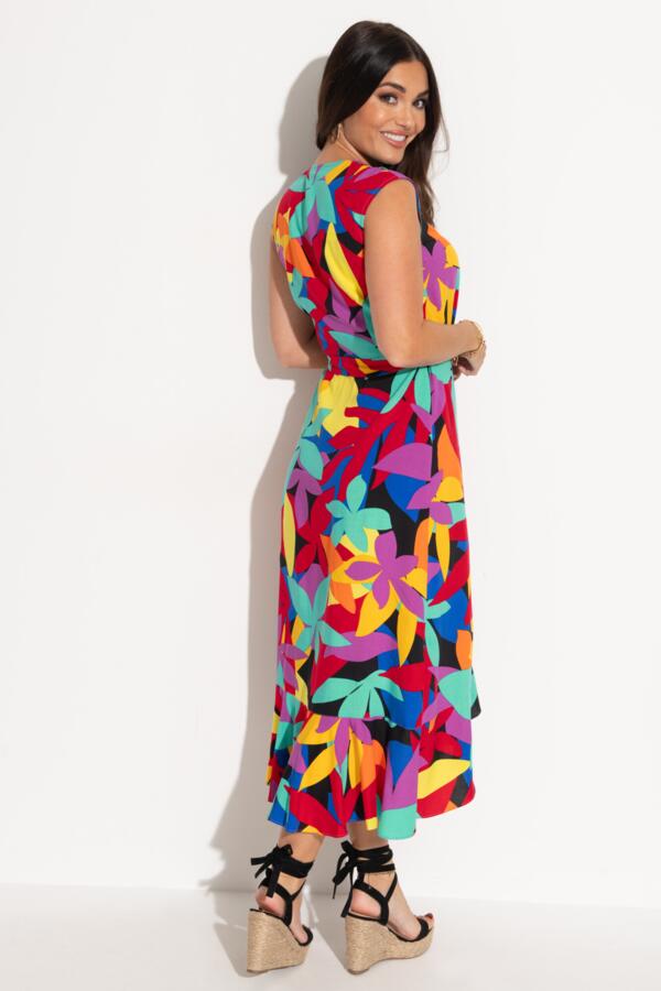 Midaxi Wrap Beach Dress