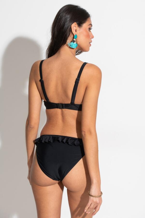 Bermuda High Leg Frill Bikini Brief