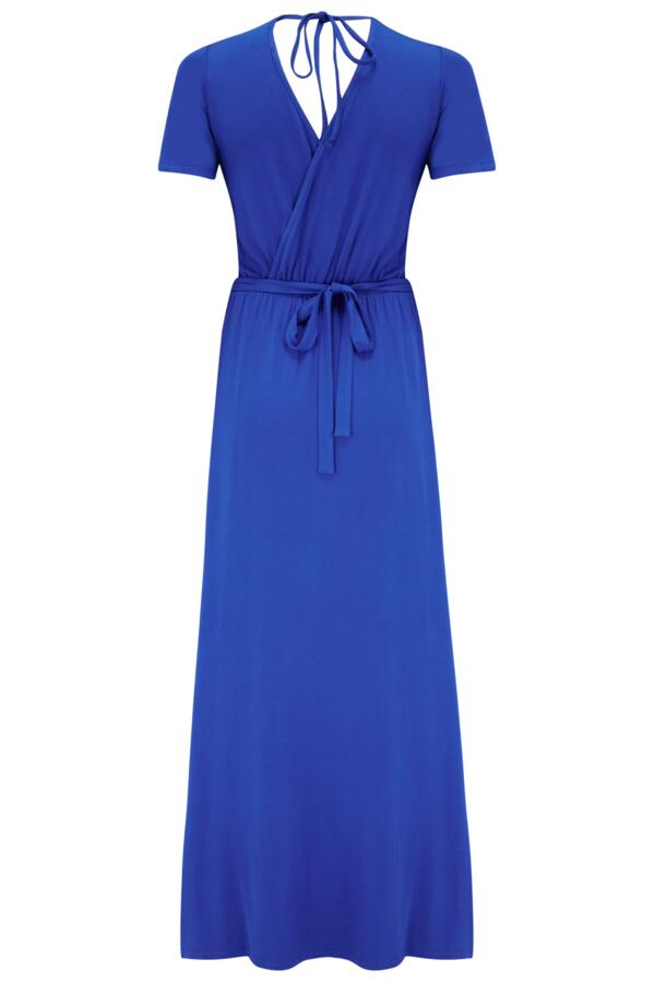 Tie Back Jersey Maxi Dress