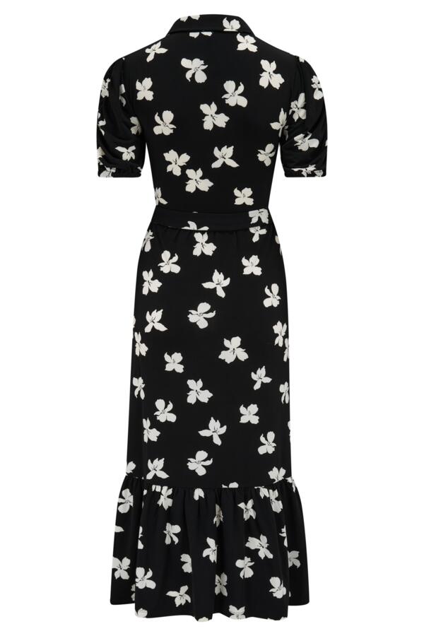 Jodie Fuller Bust Slinky Jersey Tiered Midi Shirt Dress