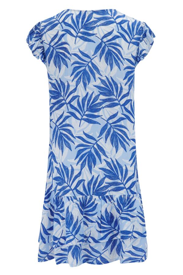 Crinkle Frill Swing Beach Dress