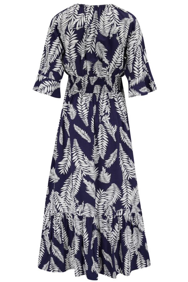 Carmen Fuller Bust Elasticated Neckline Woven Midaxi Dress