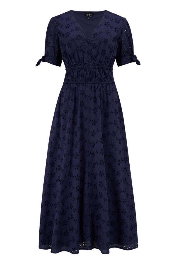 Amanda Cotton Broderie Tiered Midaxi Dress
