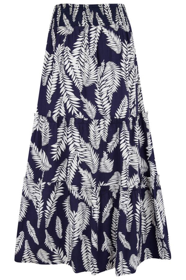 Tahlia Woven Frill Tiered Maxi Skirt