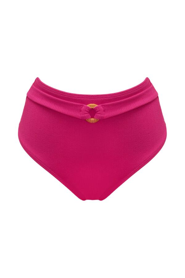Cali Ribbed Texture High-Waist Belted Control Brief