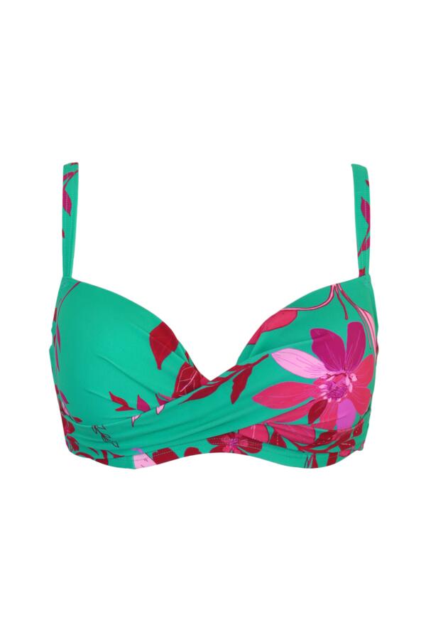 Free Spirit Lightly Padded Underwired Twist Front Bikini Top