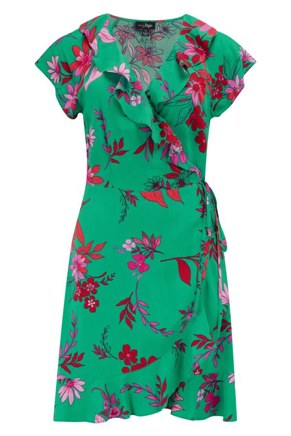 Frill Wrap Beach Dress