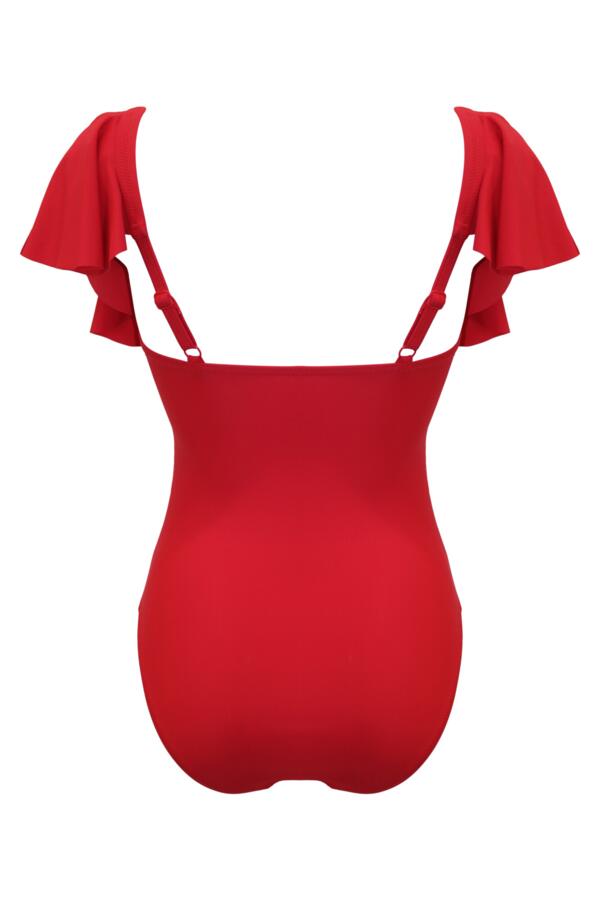 Andalucia Frill V-Neck Control Swimsuit