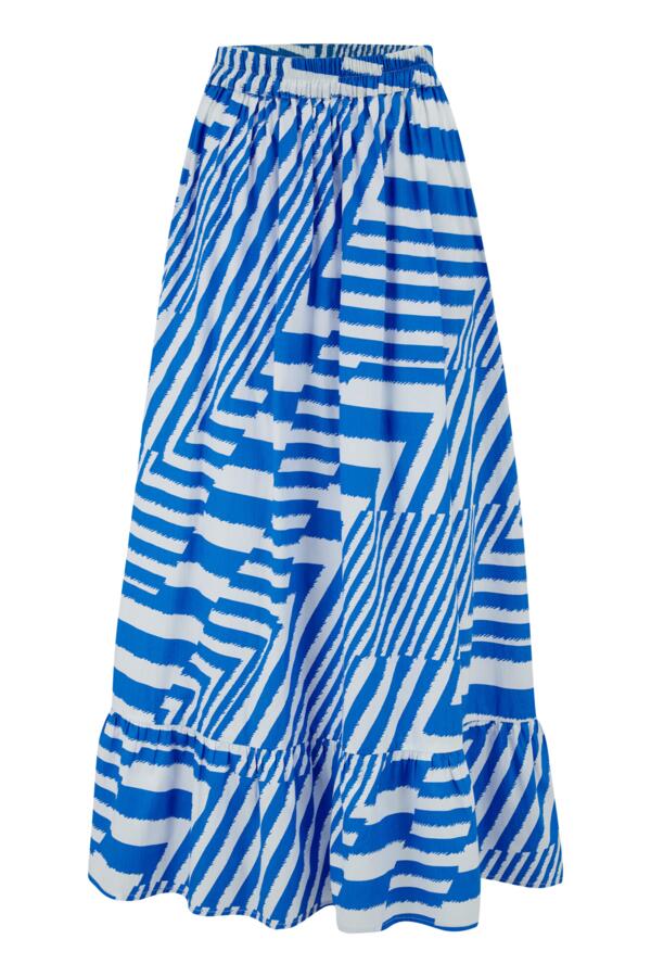 Susan Cotton Poplin Tiered Hem Midaxi Co-Ord Skirt