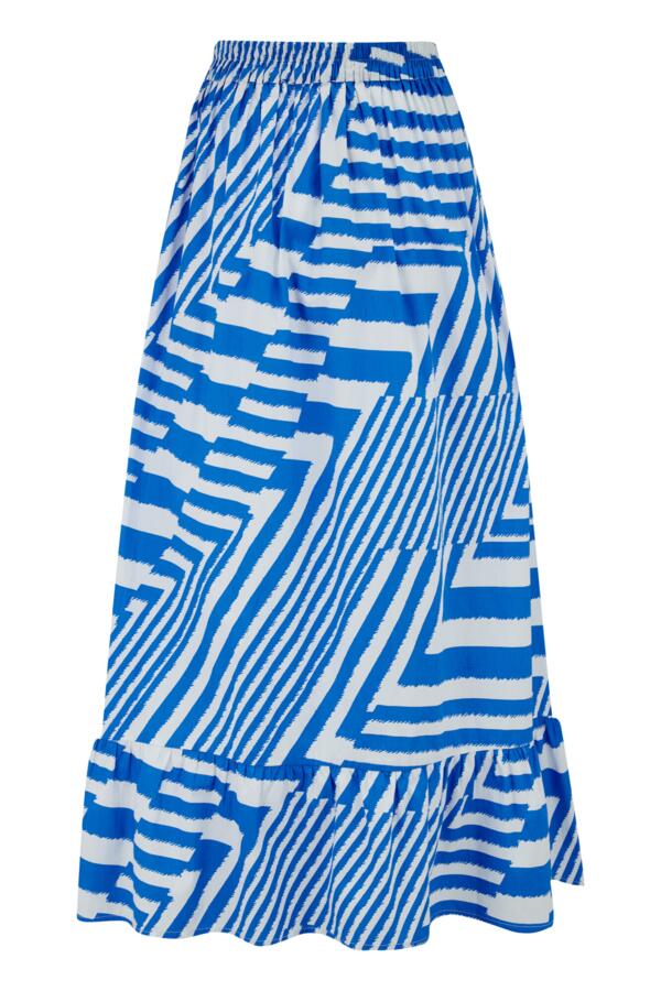 Susan Cotton Poplin Tiered Hem Midaxi Co-Ord Skirt