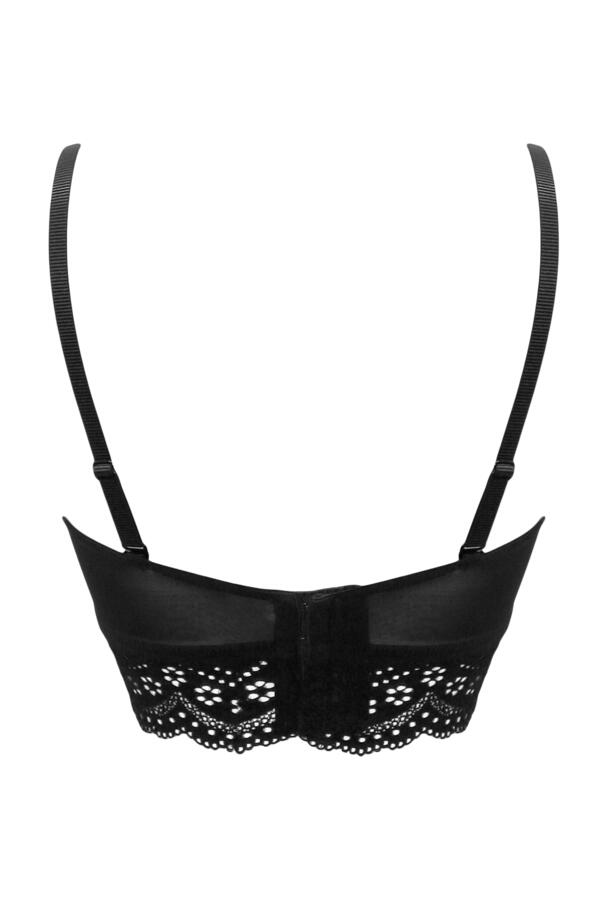 Swoon Broderie Strapless Longline Bra
