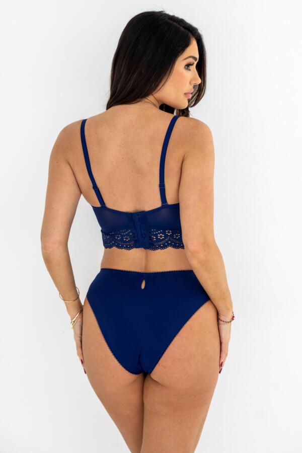 Swoon Broderie Strapless Longline Bra