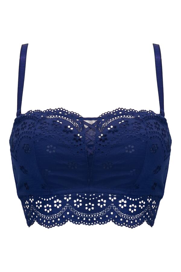 Swoon Broderie Strapless Longline Bra