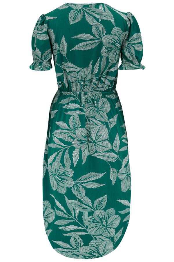Jenny Puff Sleeve Jersey Midi Dress