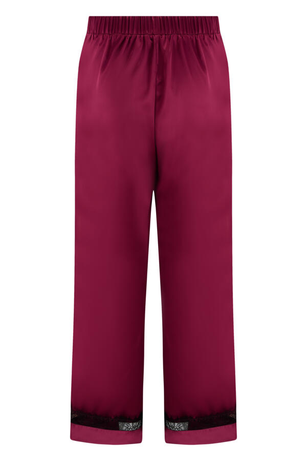 Dusk Satin and Lace Revere Collar Pyjama Set
