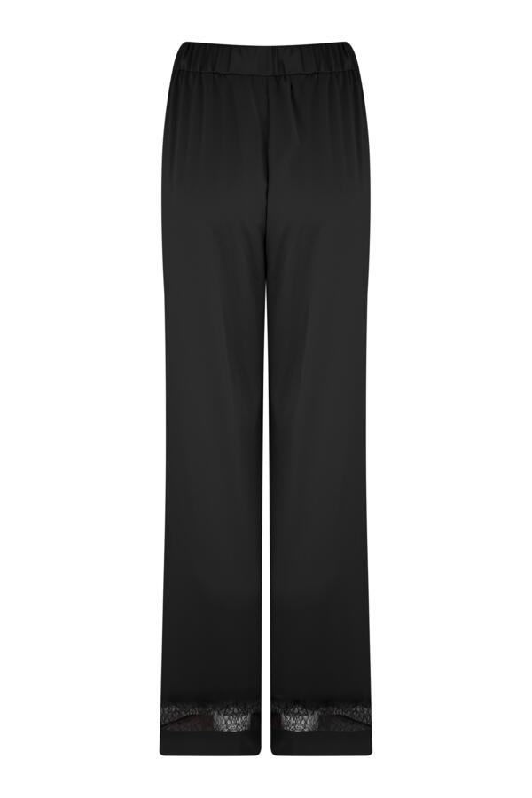 Dusk Satin and Lace Revere Collar Pyjama Set