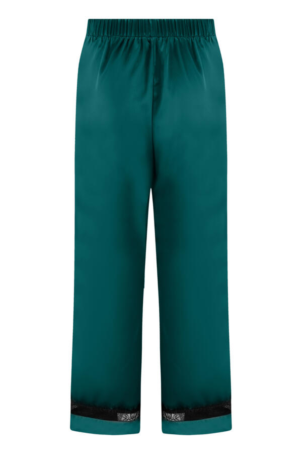 Dusk Satin and Lace Revere Collar Pyjama Set