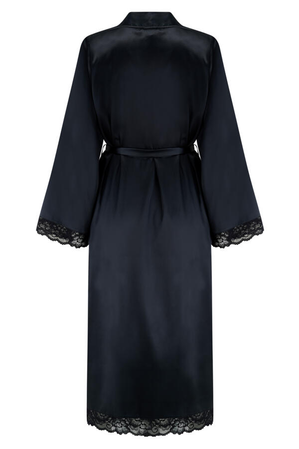 Dusk Satin Kimono Sleeve Midi Gown