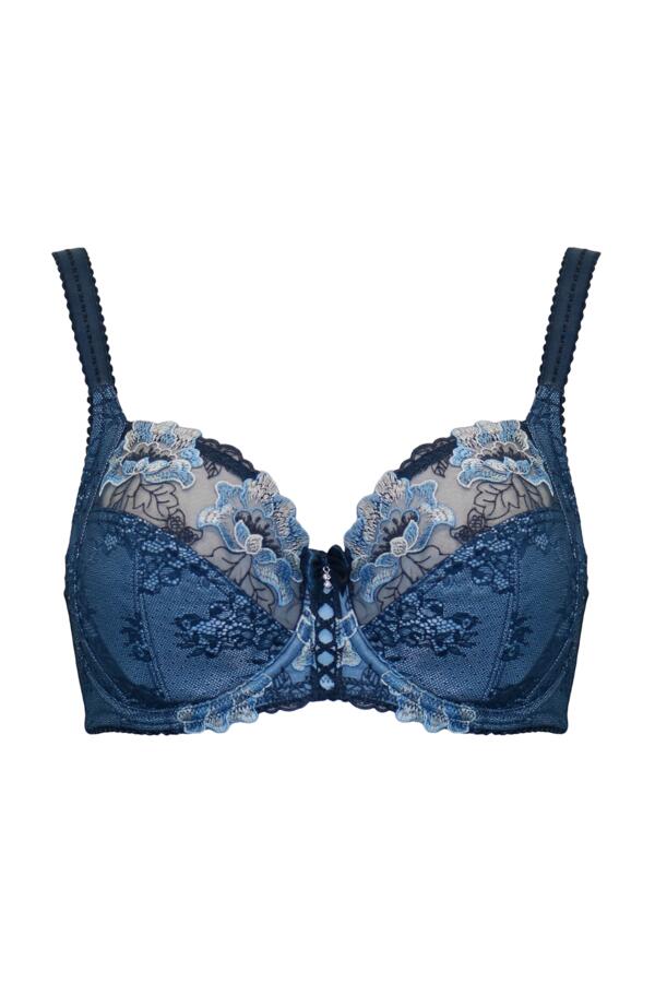 Sofia Lace Embroidered Side Support Bra D-J