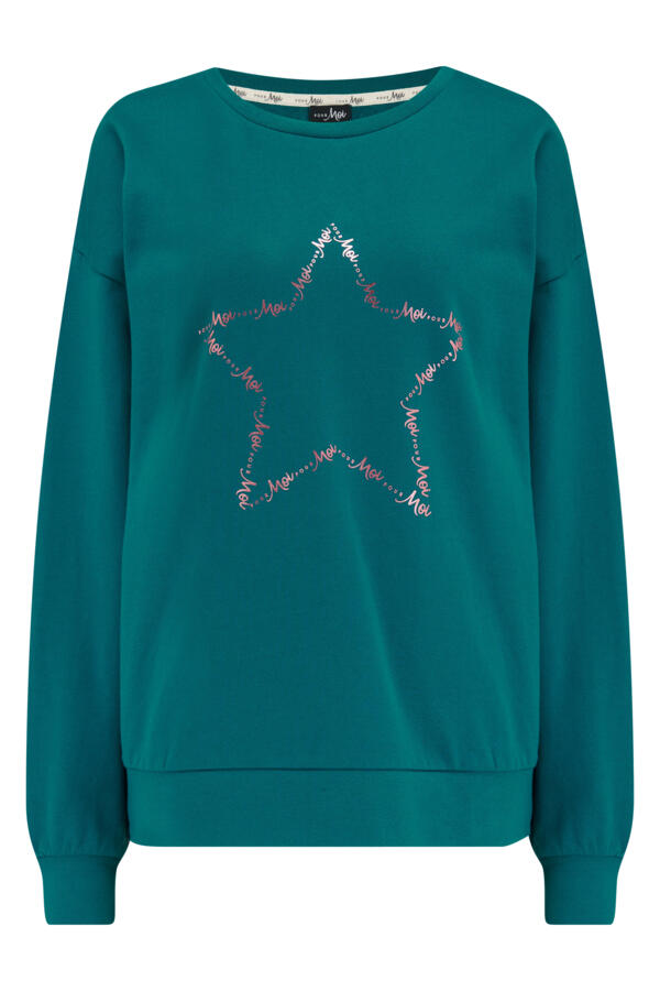 Pour Moi Logo Sweatshirt  Cosy Check Pyjama Set