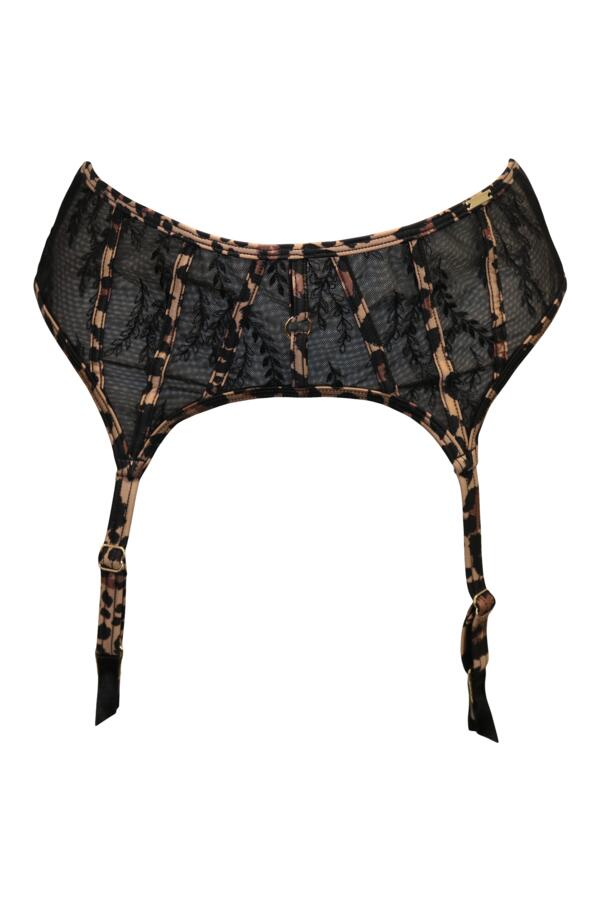India Leopard Embroidered Suspender