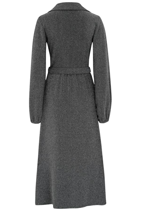 Emily Sparkle V-Neck Tie Waist Midi Dress