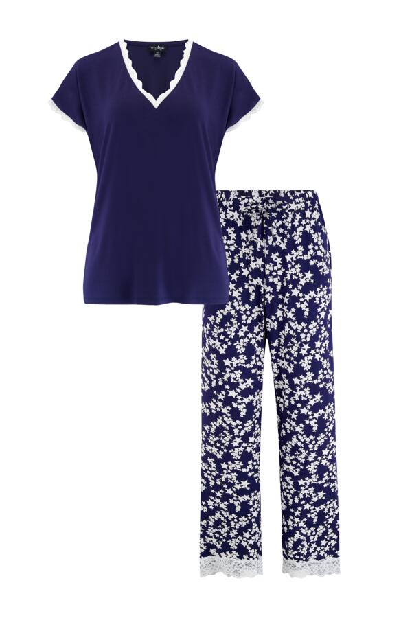 Sofa Loves Lace T-Shirt and Trouser Pyjama Set