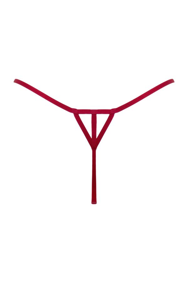 India Bold Floral Embroidery Thong