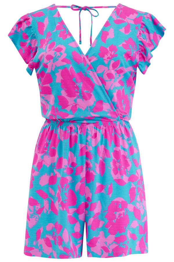 Jersey Frill Beach Playsuit