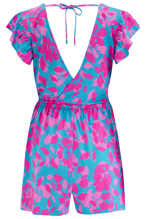 Jersey Frill Beach Playsuit