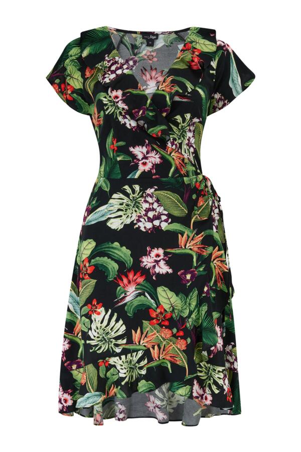 Frill Wrap Beach Dress