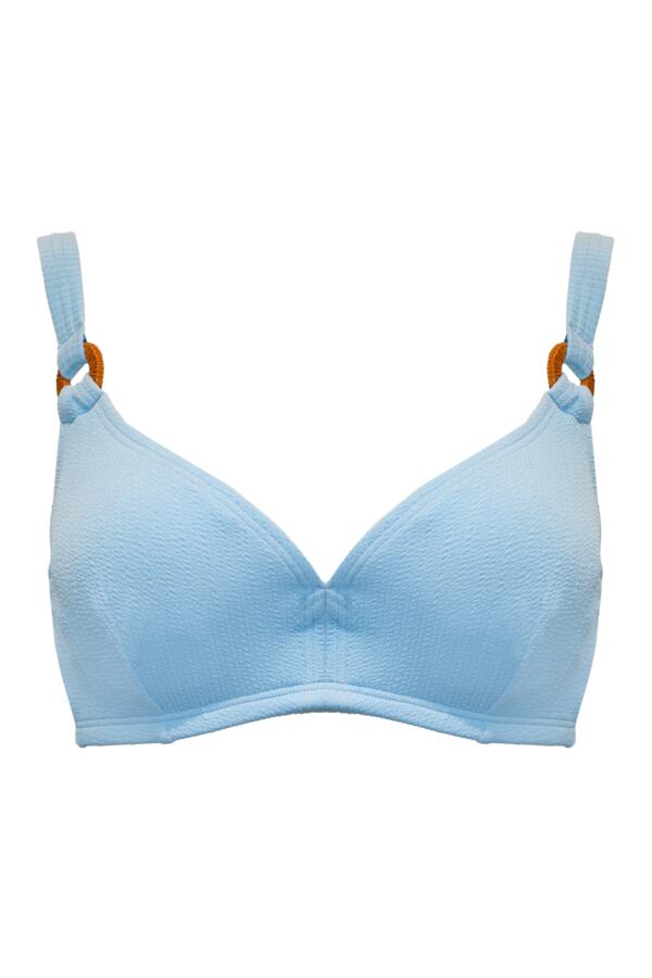 Cali Ribbed Texture Hidden Underwired Bikini Top